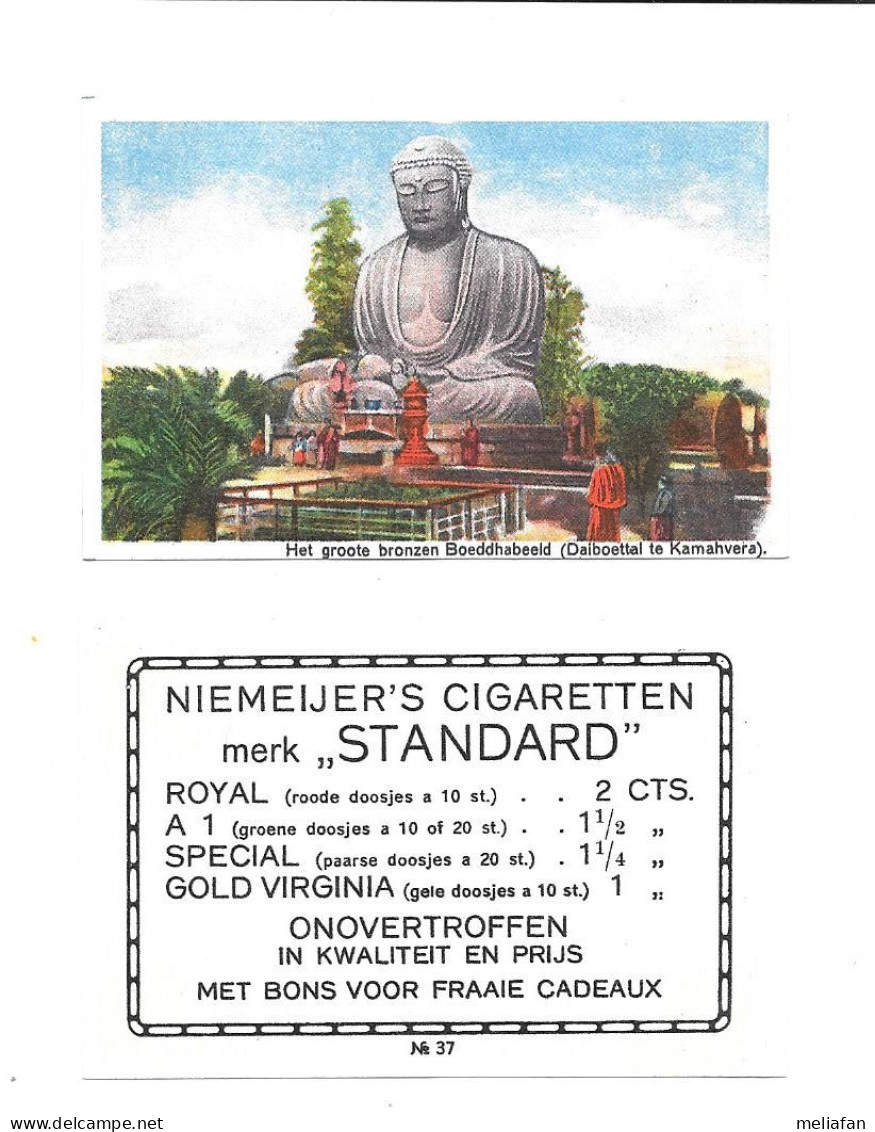 DE74 - IMAGE CIGARETTES NIEMEIJERS - JAPON - BOUDDHA DAIBUTSU KAMAKURA - Autres & Non Classés