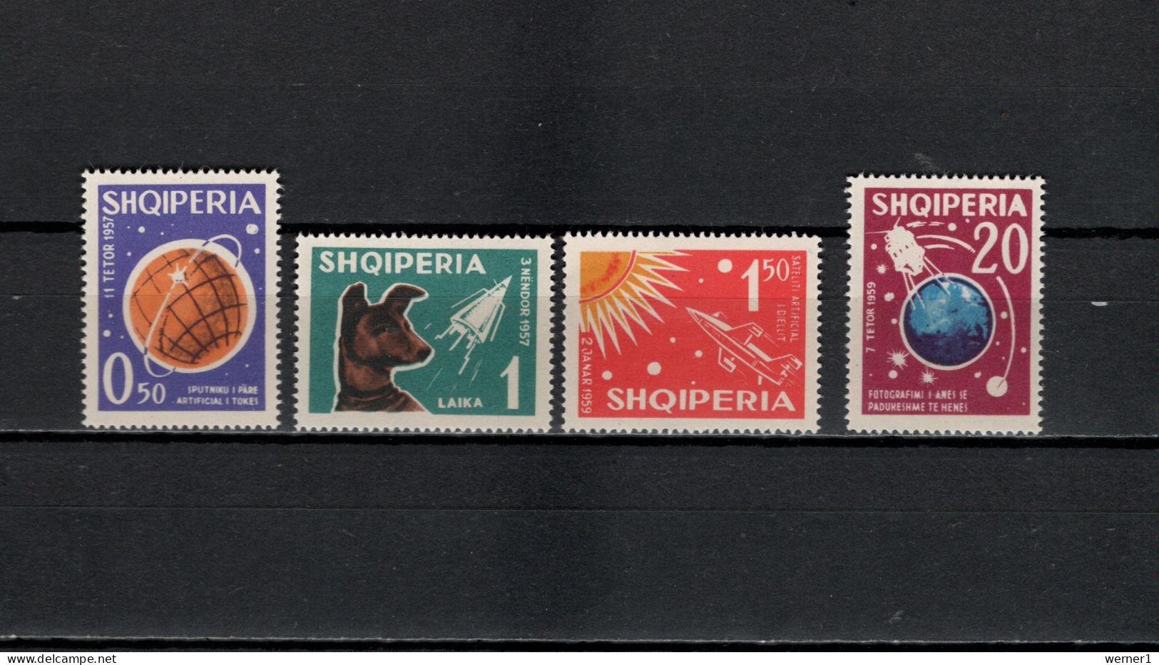 Albania 1962 Space Exploration Set Of 4 MNH - Europe