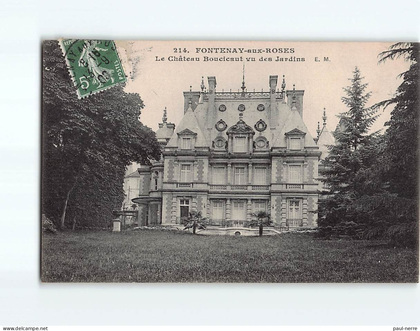 FONTENAY AUX ROSES : Le Château Boucicaut, Vu Des Jardins - Très Bon état - Fontenay Aux Roses