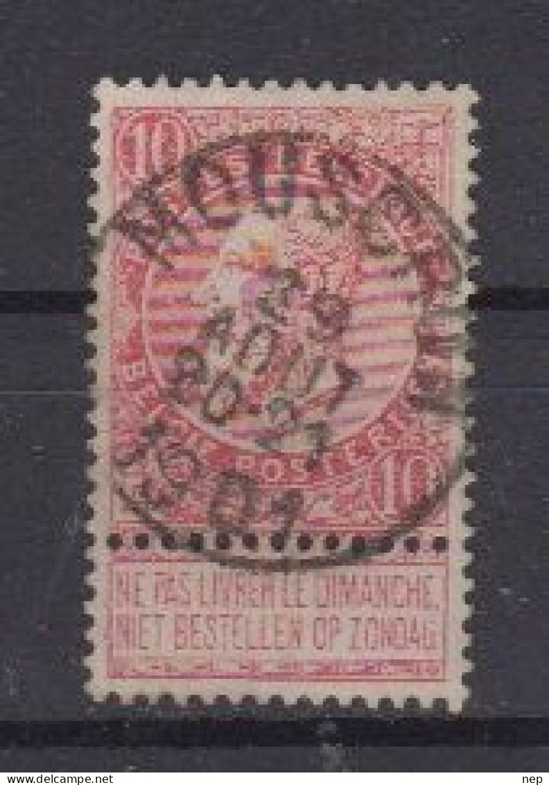 BELGIË - OPB - 1893/1900 - Nr 58 - T1 L (MOUSCRON) - COBA  +2.00 € - 1893-1900 Fine Barbe