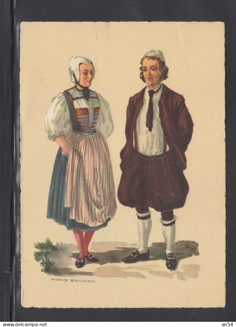 CARTE POSTALE NON CIRCULEE   COSTUMES  ZURICH - Maximumkaarten