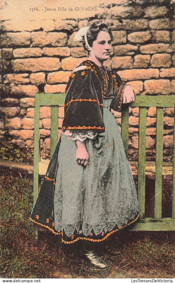 FOLKLORE - Costumes - Jeune Fille De Guémené - Carte Postale Ancienne - Vestuarios