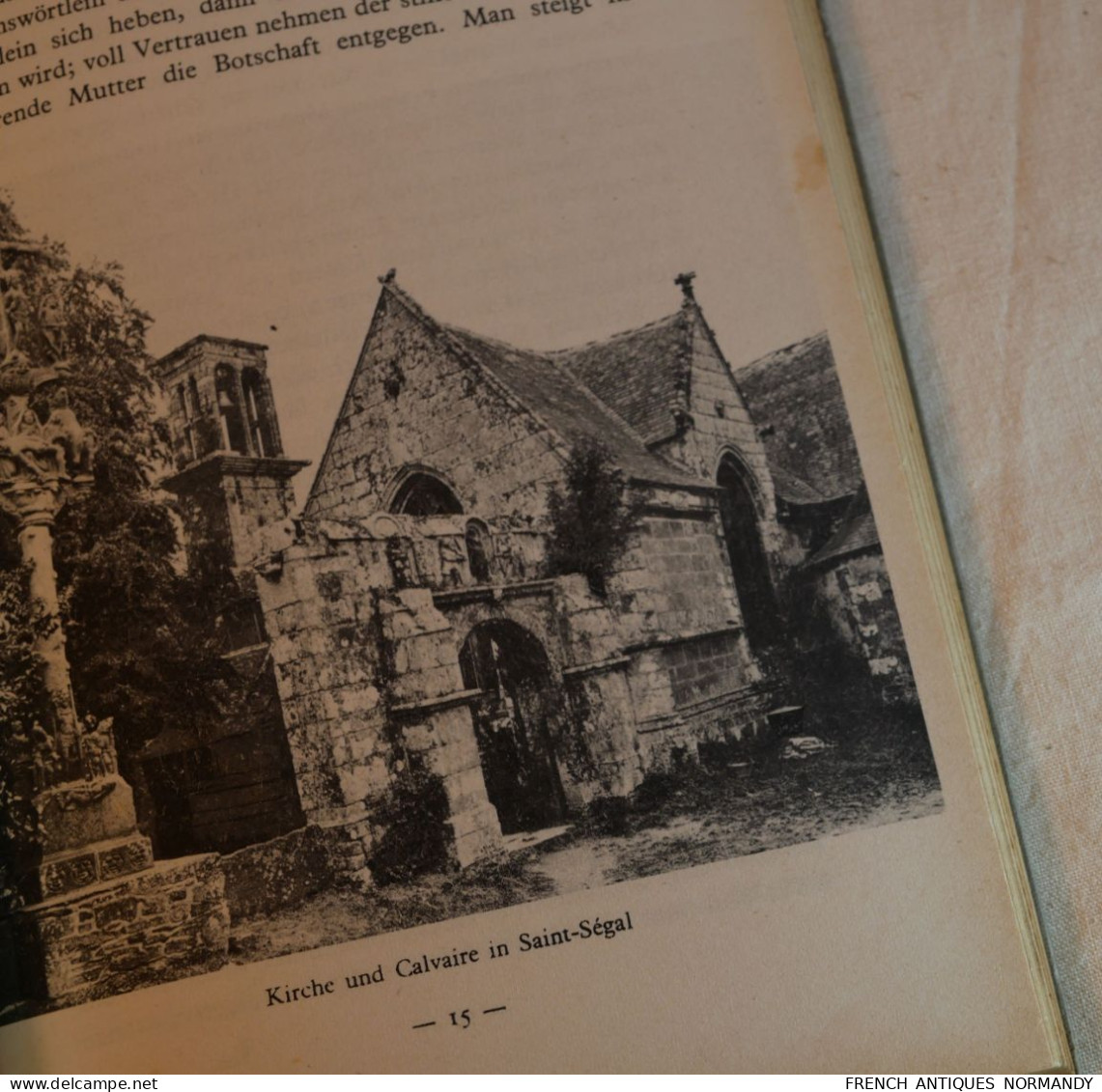 ARMÉE ALLEMANDE - livre DIE BRETAGNE allemand de 1943 avec cachet Marine  livre non politique de géographie et de voyage