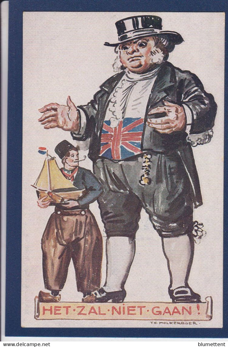 CPA 1 Euro Satirique Angleterre Kaiser Caricature Allemagne Germany Prix De Départ 1 Euro Non Circulée - Satirische