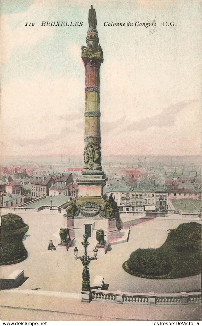 Belgique - Bruxelles - Colonne De Congres - Carte Colorisée - Carte Postale Ancienne - Bauwerke, Gebäude