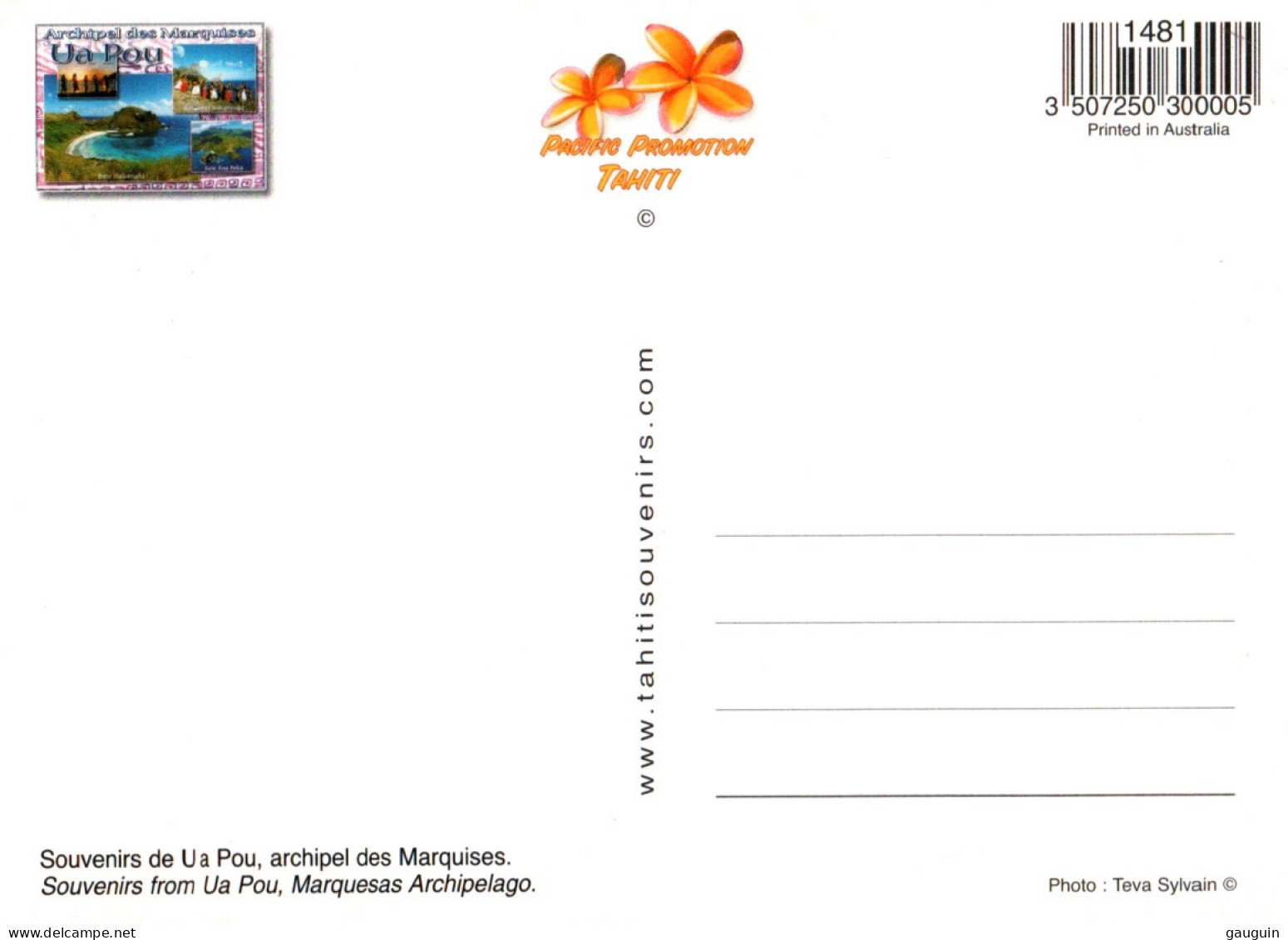 CPM - ARCHIPEL Des MARQUISES - UA POU ....Edition Pacific Promotion - Polinesia Francesa