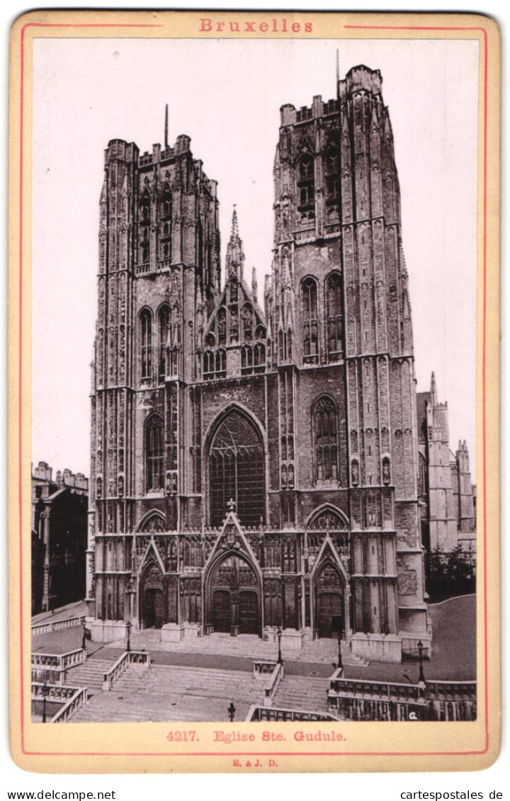 Fotografie Römmler & Jonas, Dresden, Ansicht Bruxelles, Eglise Ste. Gudule  - Lugares