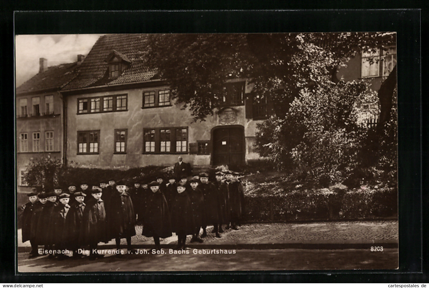 AK Eisenach, Kurrende V. Joh. Seb. Bachs Geburtshaus  - Eisenach