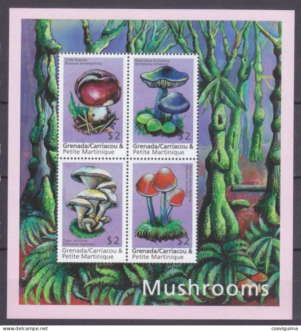 Grenada Grenadines - 2000 - Plants: Mushrooms - Yv 2915/18 - Paddestoelen