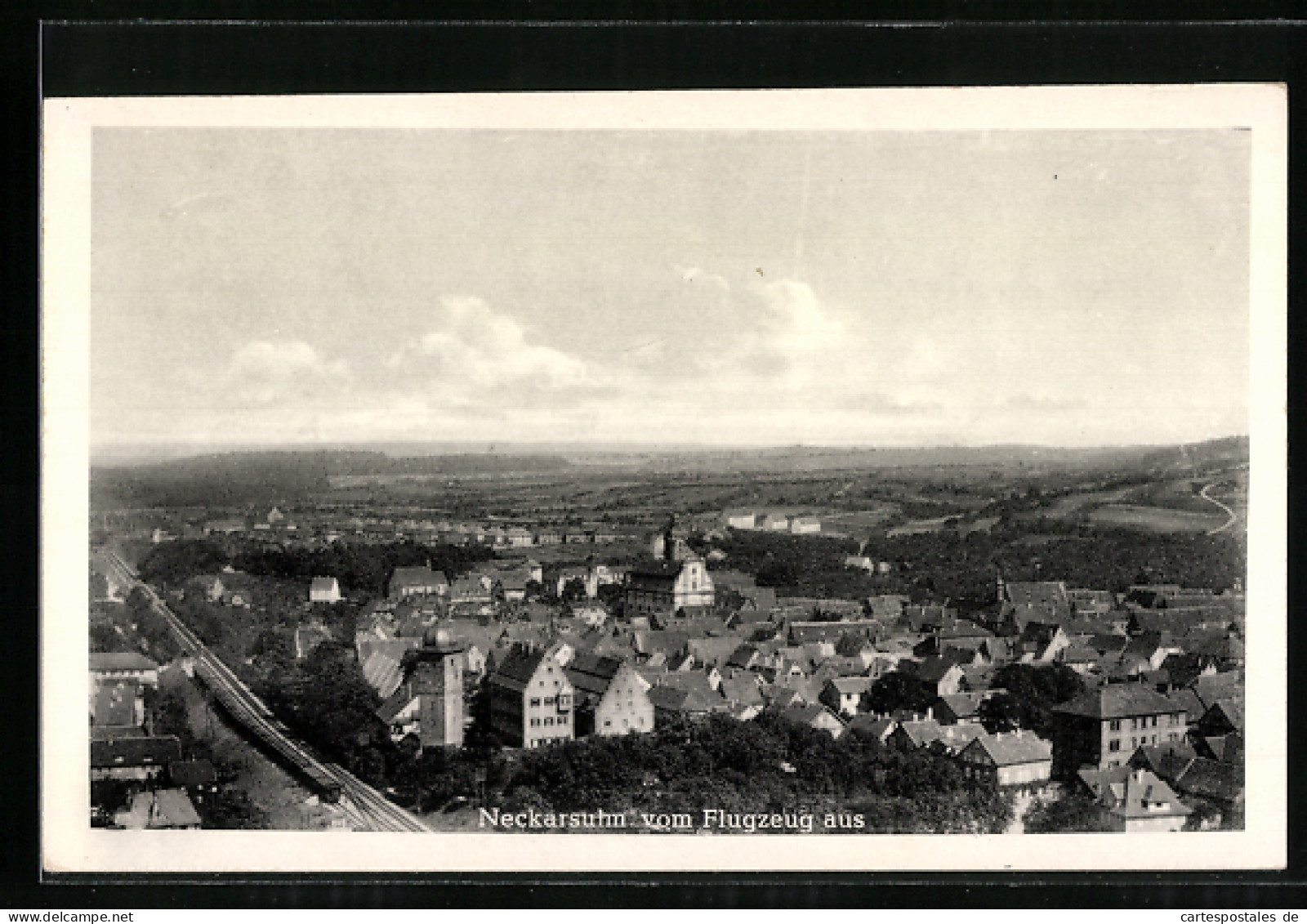 AK Neckarsulm, Ortsansicht Vom Flugzeug Aus  - Neckarsulm