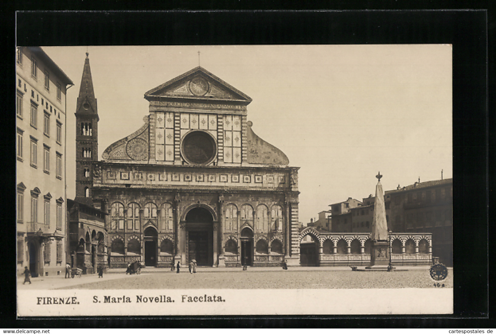 Cartolina Firenze, S. Maria Novella, Facciata  - Firenze (Florence)