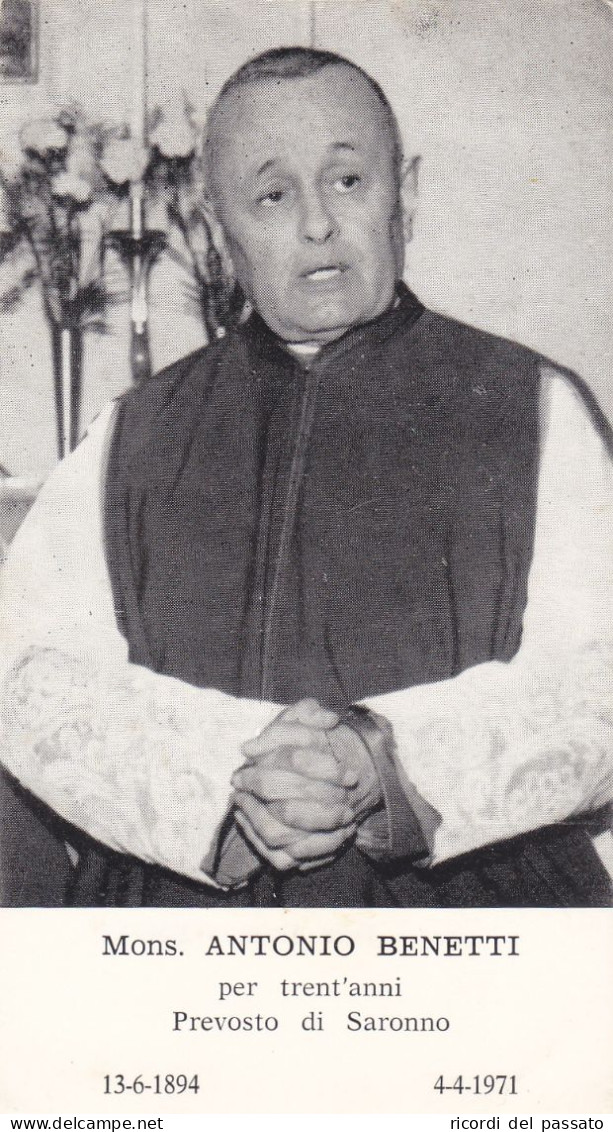 Santino Mons.antonio Benetti - Santini