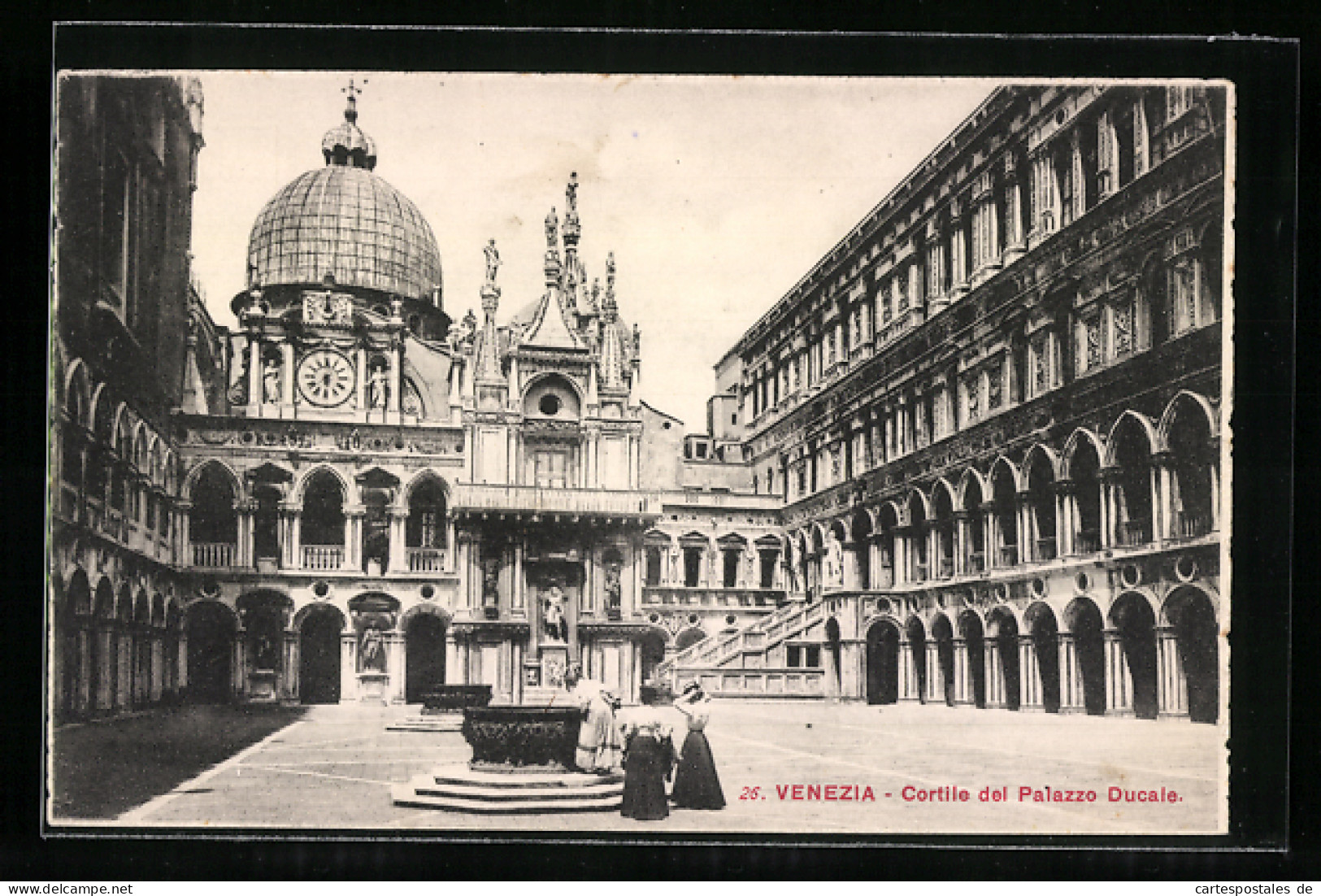 Cartolina Venezia, Cortile Del Palazzo Ducale  - Venezia (Venice)