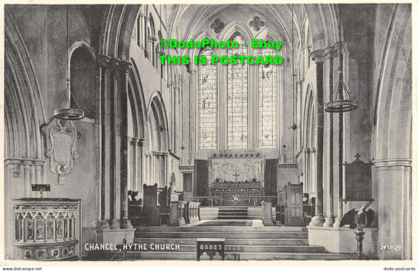 R424878 Chancel. Hythe Church. Valentine. Bromotype - Monde