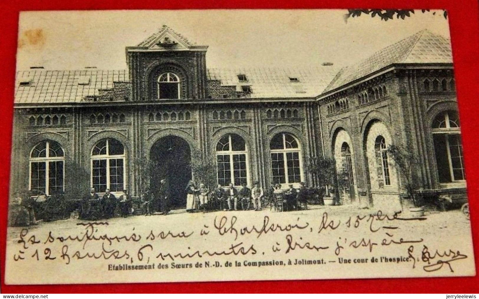 JOLIMONT  -  Etablissement Des Soeurs De N. D. De La Compassion - Une Cour De L'Hospice    -  1904  - - La Louviere