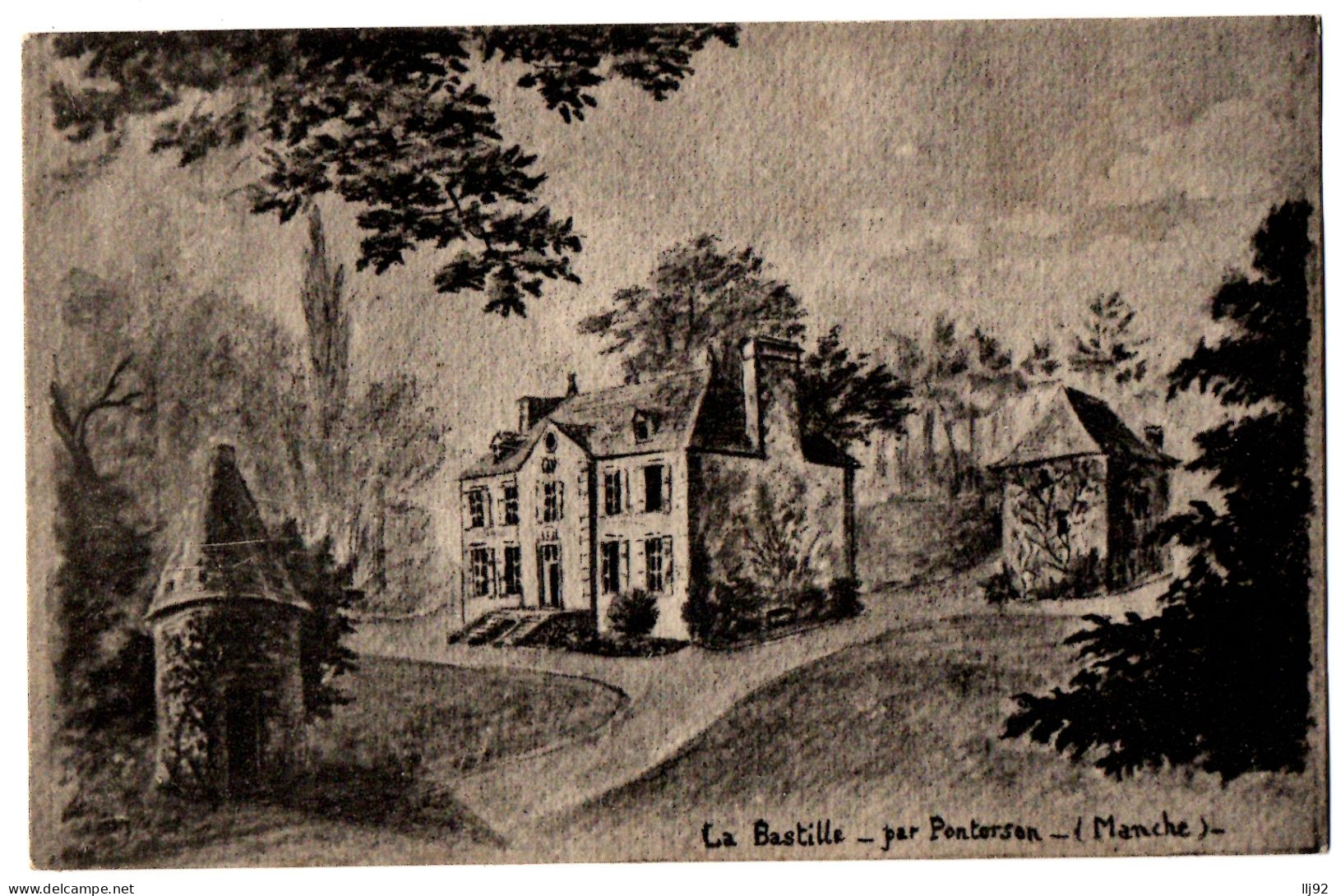 CPA 50 - PONTORSON (Manche) - La Bastille Par Pontorson (illustration, Dessin) - Pontorson