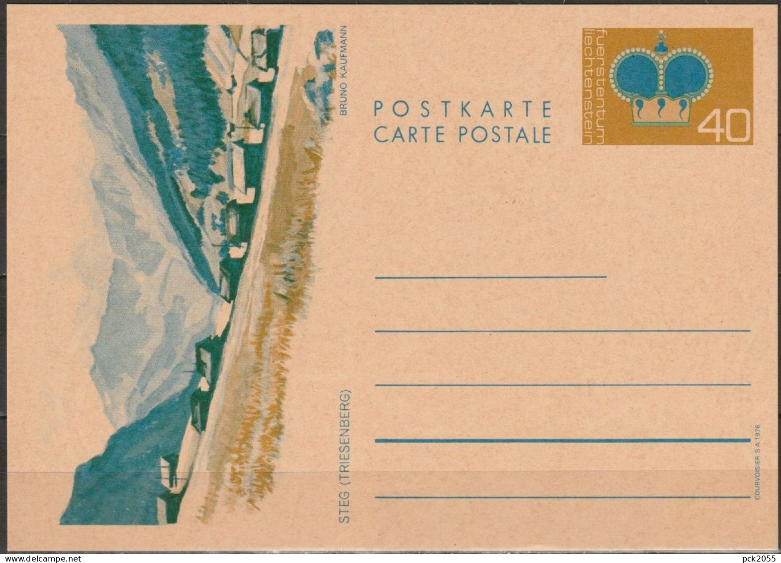 Lichtenstein Ganzsachen 1976 MiNr.P80x ** Postfrisch Ungebraucht  ( D 4305 )günstige Versandkosten - Stamped Stationery