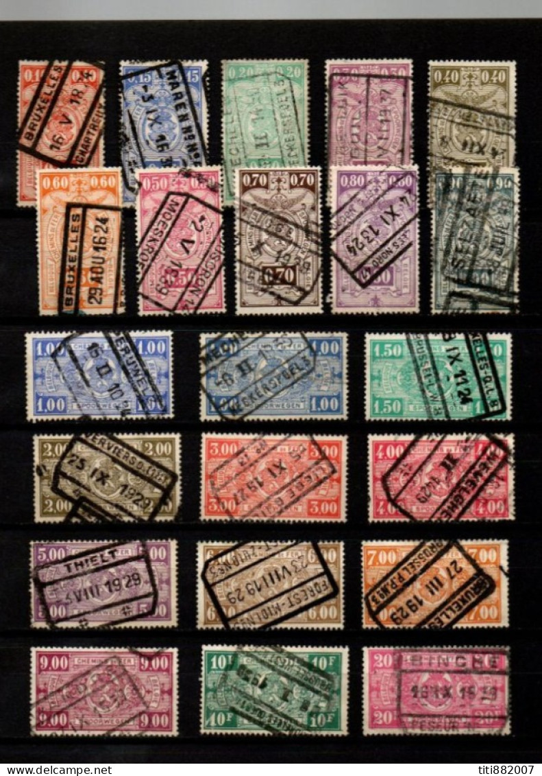 BELGIQUE    -    1923 /  31.     LOT  De  22 Colis Postaux  Oblitérés. - Gebraucht