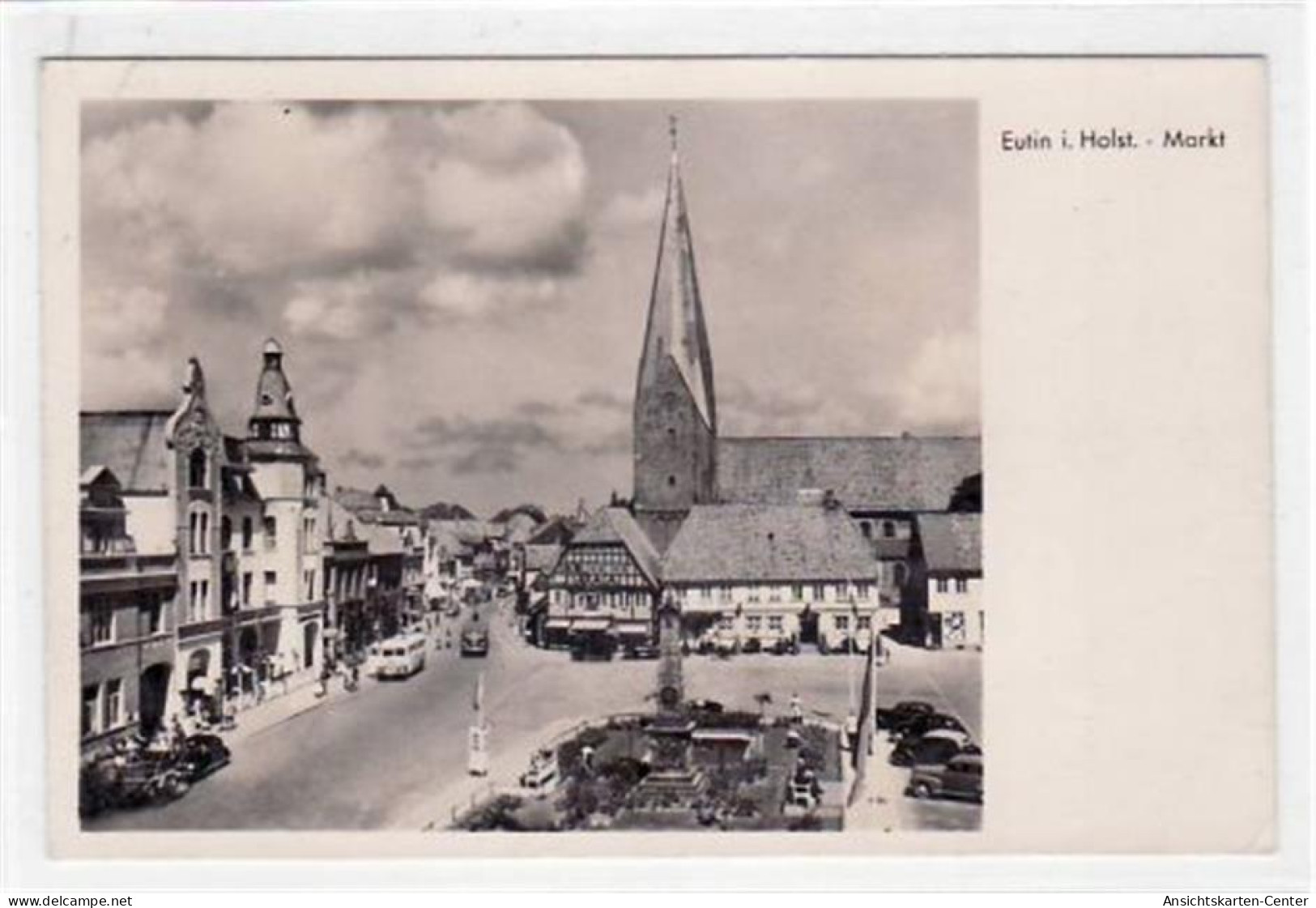 39072304 - Eutin Mit Blick Auf Den Markt Gelaufen, 1953. Leicht Buegig, Sonst Gut Erhalten - Eutin