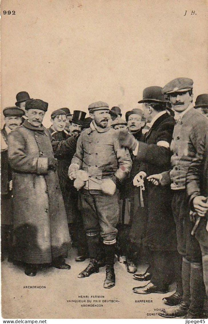 CPA - HENRY FARMAN  Vainqueur Du Prix Deutsch Archdeacon - ....-1914: Précurseurs