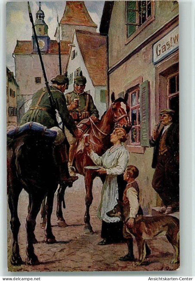 10176104 - Kavallerie WK I Sign Roloff - Ein Trunk Im - Weltkrieg 1914-18