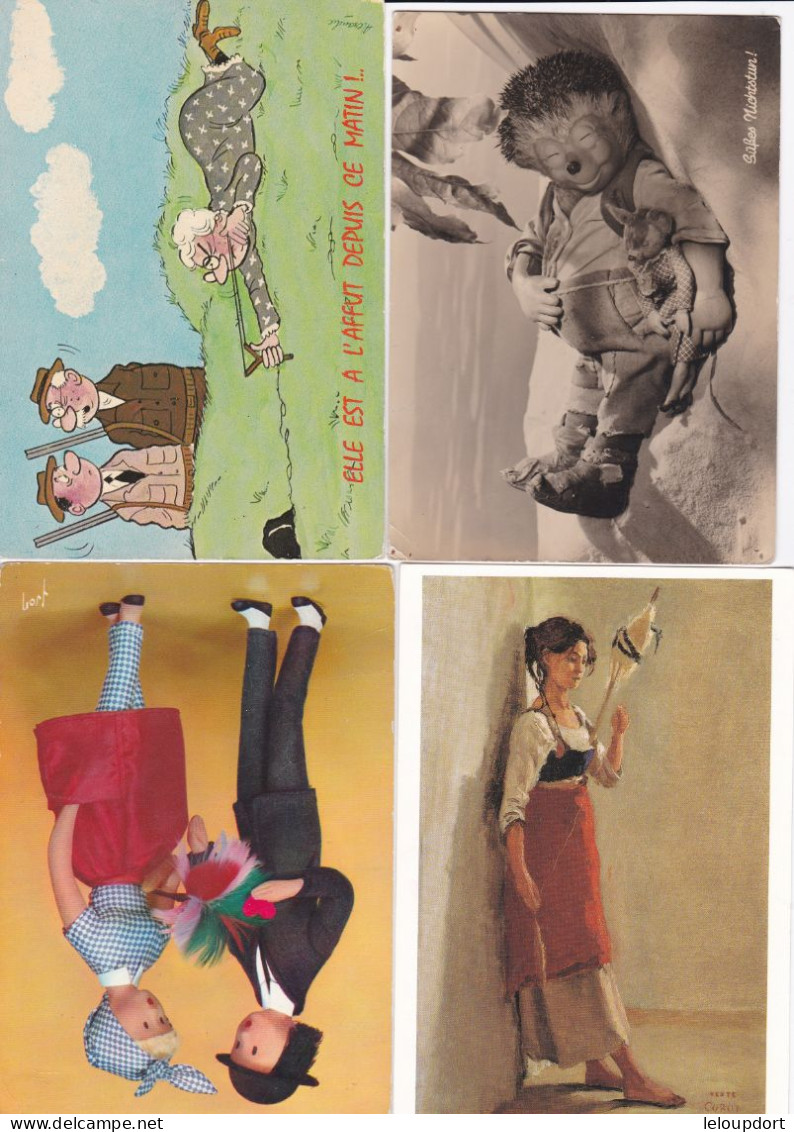 LOT  342  CPA  MILITARIA PATRIOTIQUES  ET CPSM GRAND FORMAT THEMES DIVERS - 100 - 499 Postcards