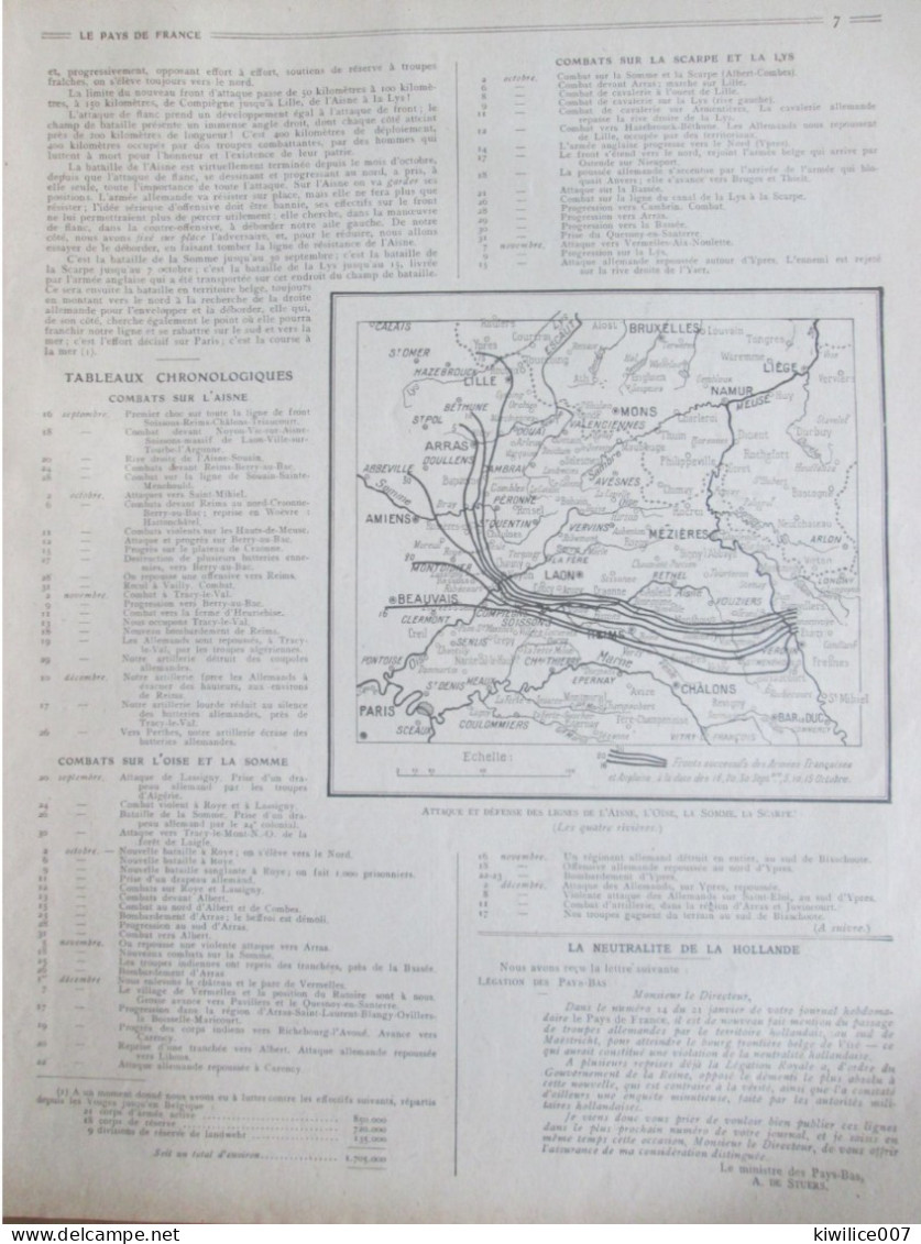 Guerre 14-18 ATTAQUE ET DEFENSE DE L AISNE  L OISE  LA SOMME LA SCARPE  Soissons Reims  Noyon Laon - Non Classés