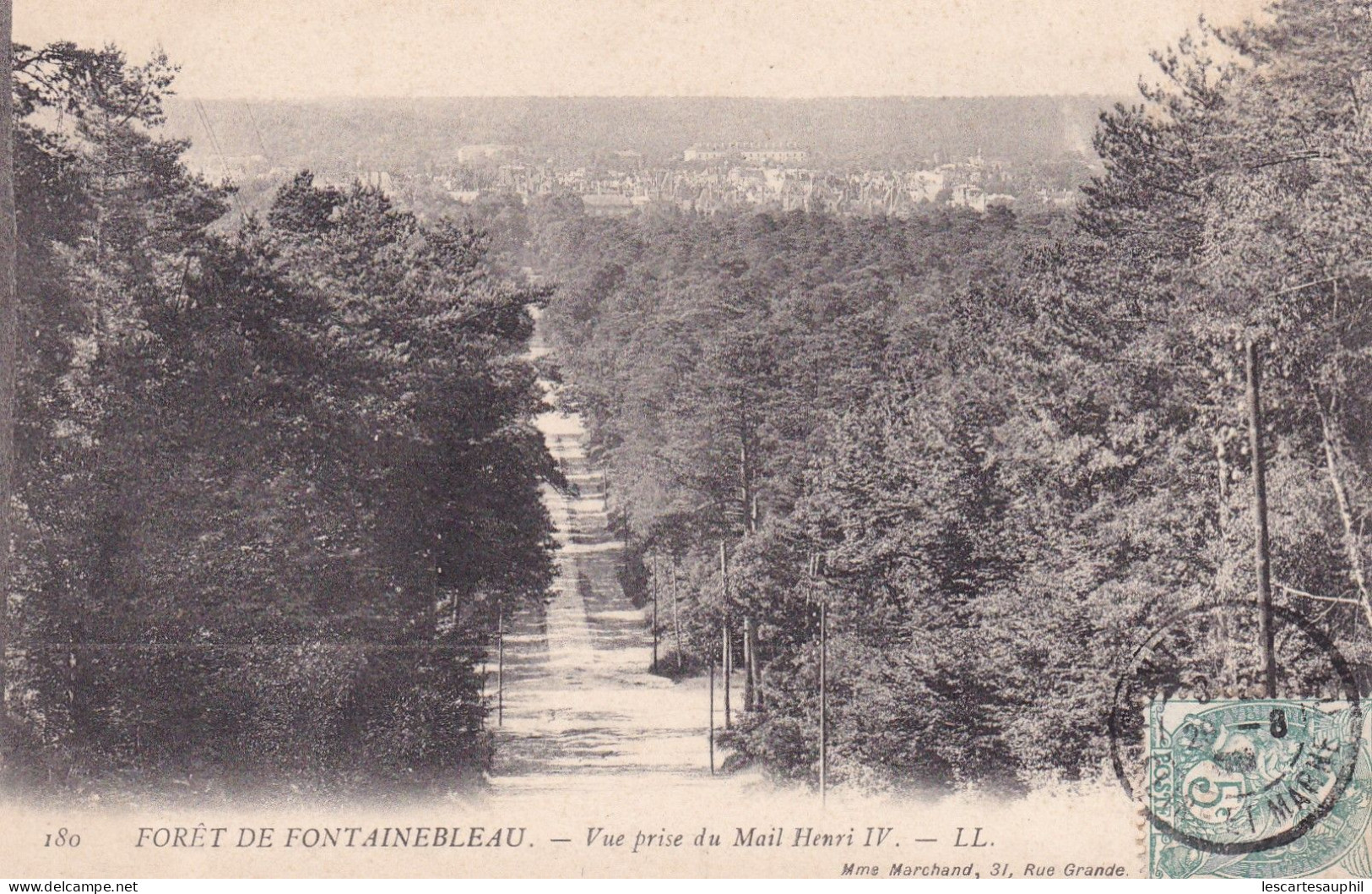 Lot 2 Cpa Foret De Fontainebleau 1906 Mare De Franchard Animée Et Vue Du  Mail Henri IV - Fontainebleau