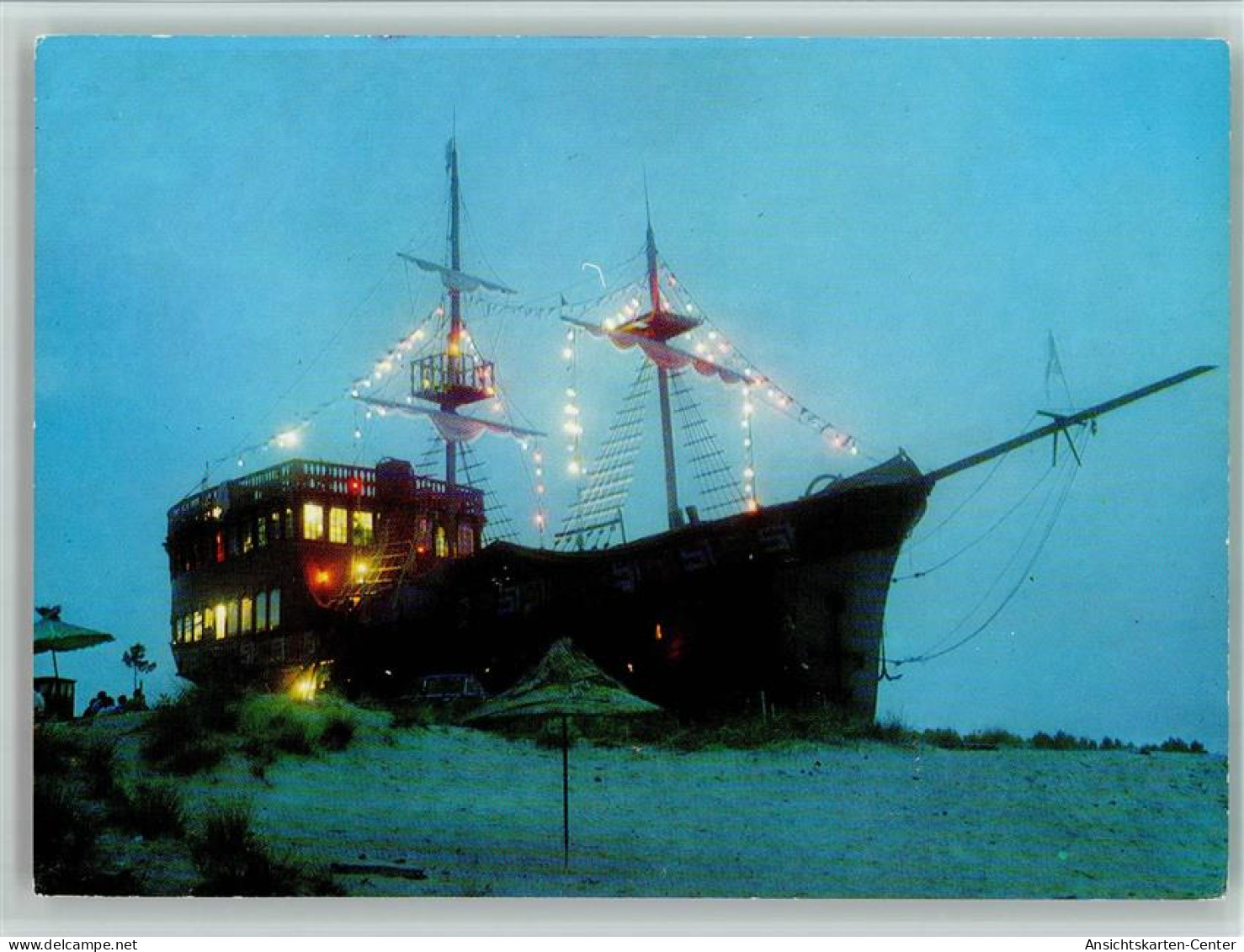 40126004 - Segelschiffe Piratenschiff Bei Nacht - Segelboote