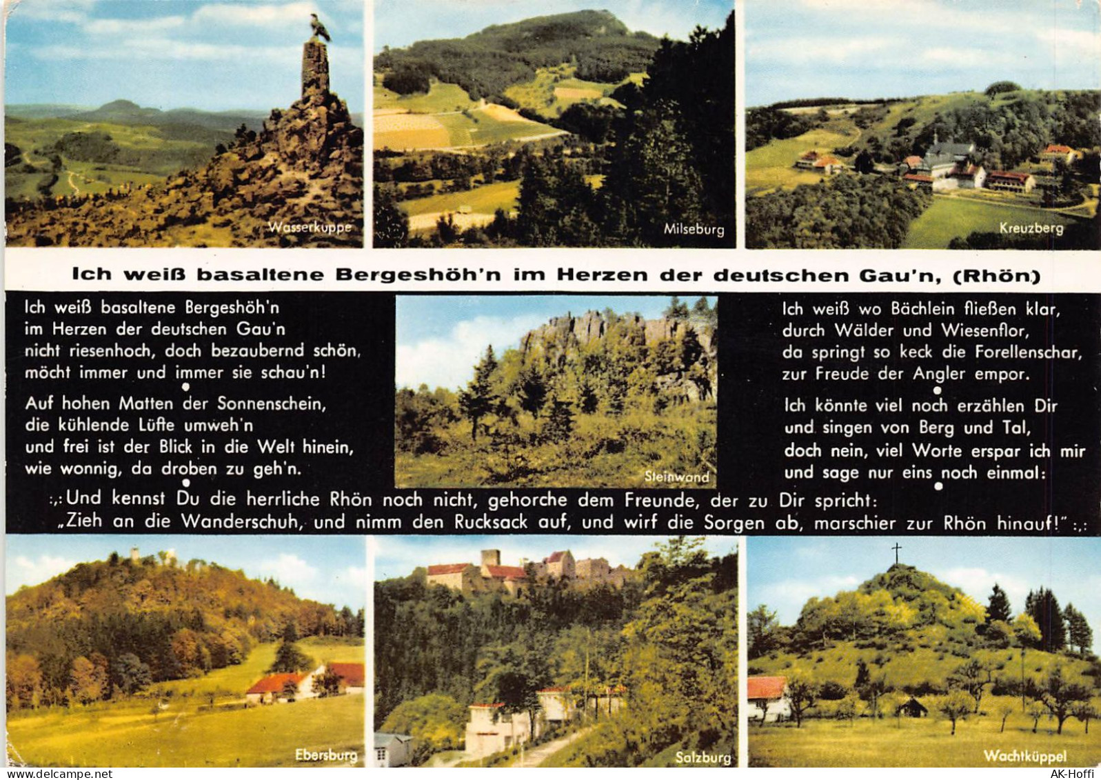 Ich Weiß Basaltene Bergeshöhn Im Herzen Der Deutschen Gau'n, (Rhön) - Rhön