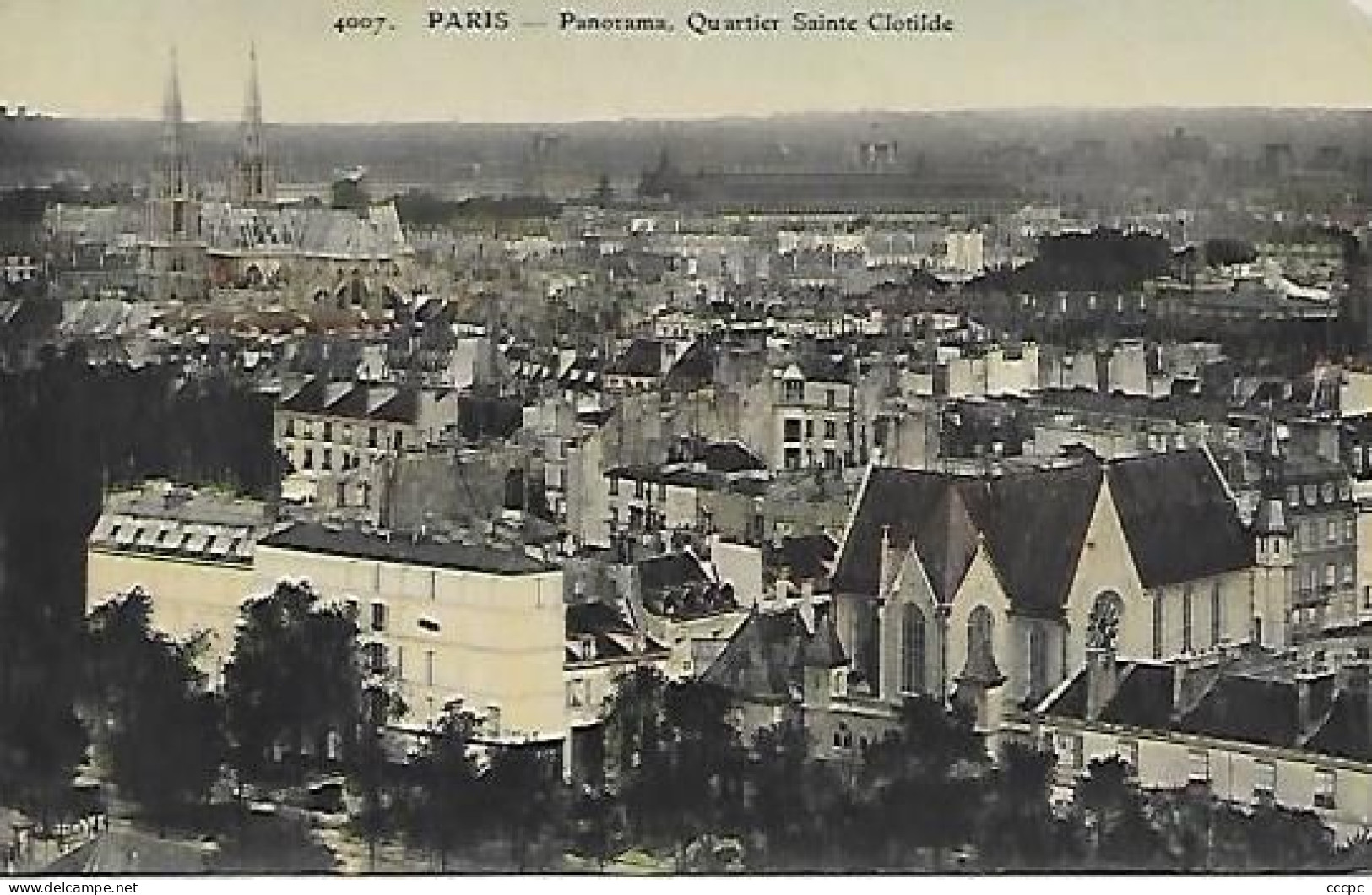 CPA Paris Panorama Quartier Sainte-Clotilde - Arrondissement: 05