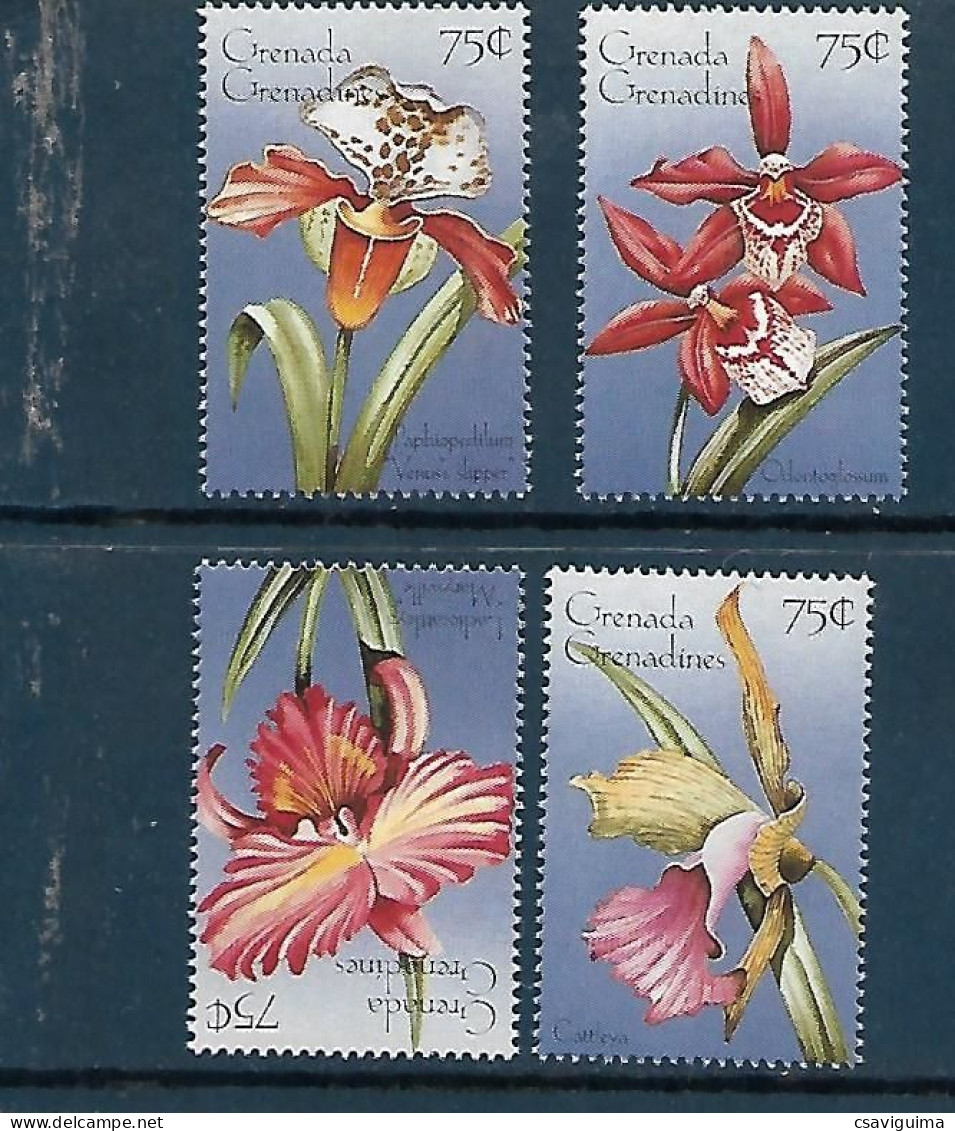 Grenada Grenadines - 1996 - Flowers:Orchids - Yv 1956/59 - Orquideas