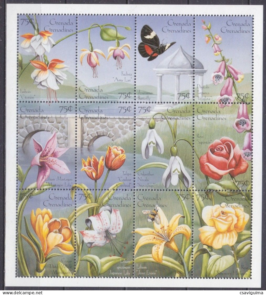 Grenada Grenadines - 1996 - Flowers - Yv 1903/14 - Sonstige & Ohne Zuordnung
