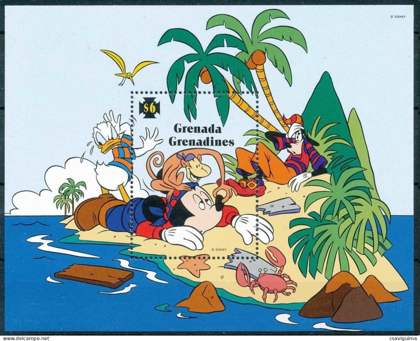 Grenada Grenadines - 1995 - Disney: Mickey - Yv Bf 332 - Disney