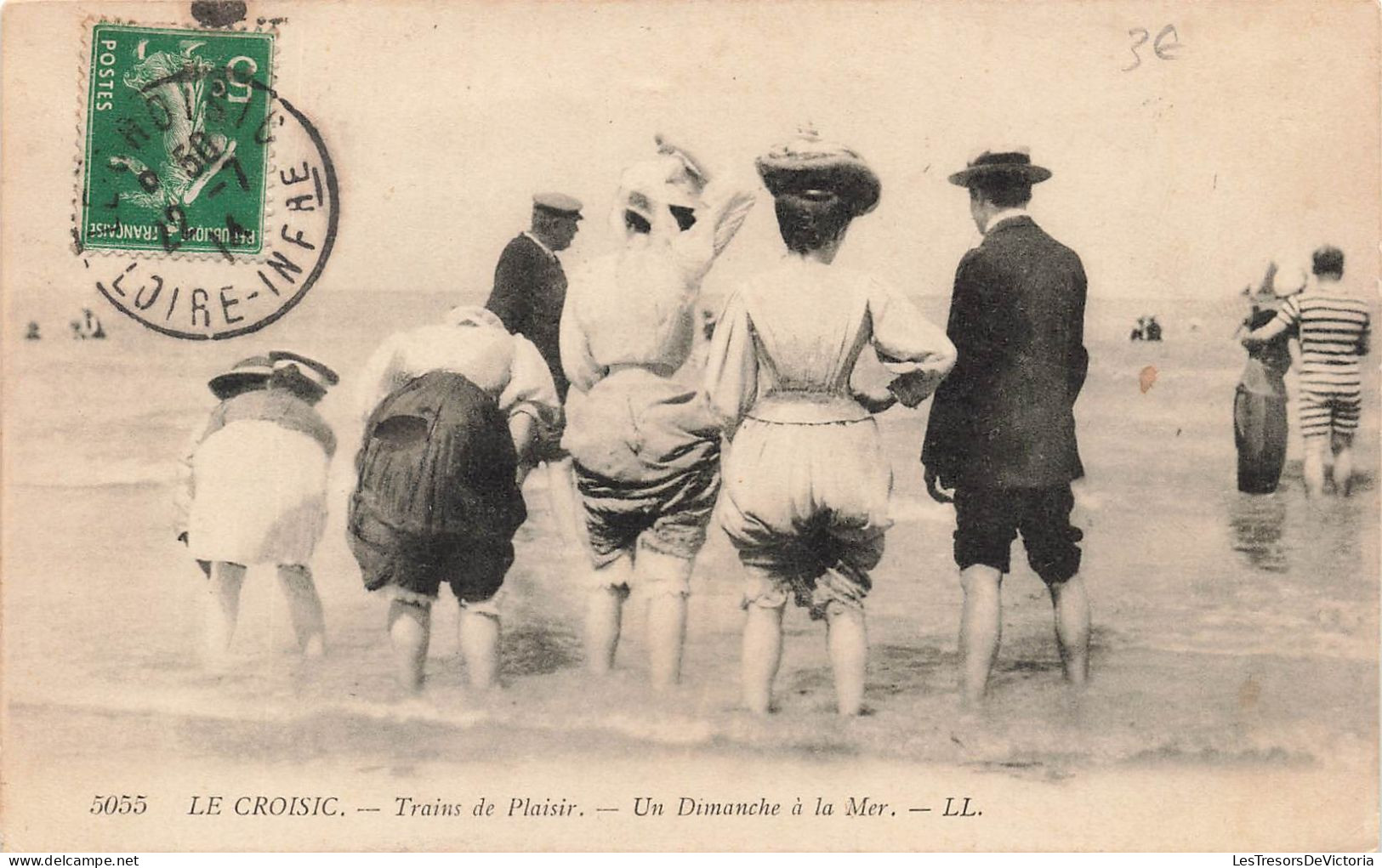 FRANCE - Le Croisic - Trains De Plaisir - Un Dimanche à La Mer - Animé - Carte Postale Ancienne - Le Croisic