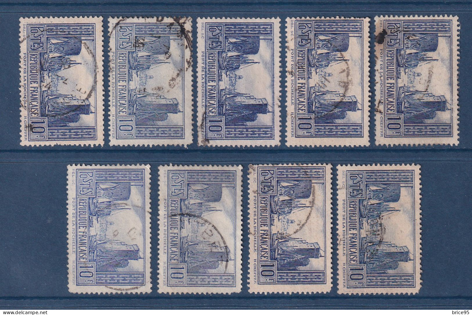 France - YT N° 261 Et 261b - Oblitéré - Lot De 9 Timbres - 1929 à 1931 - Usados