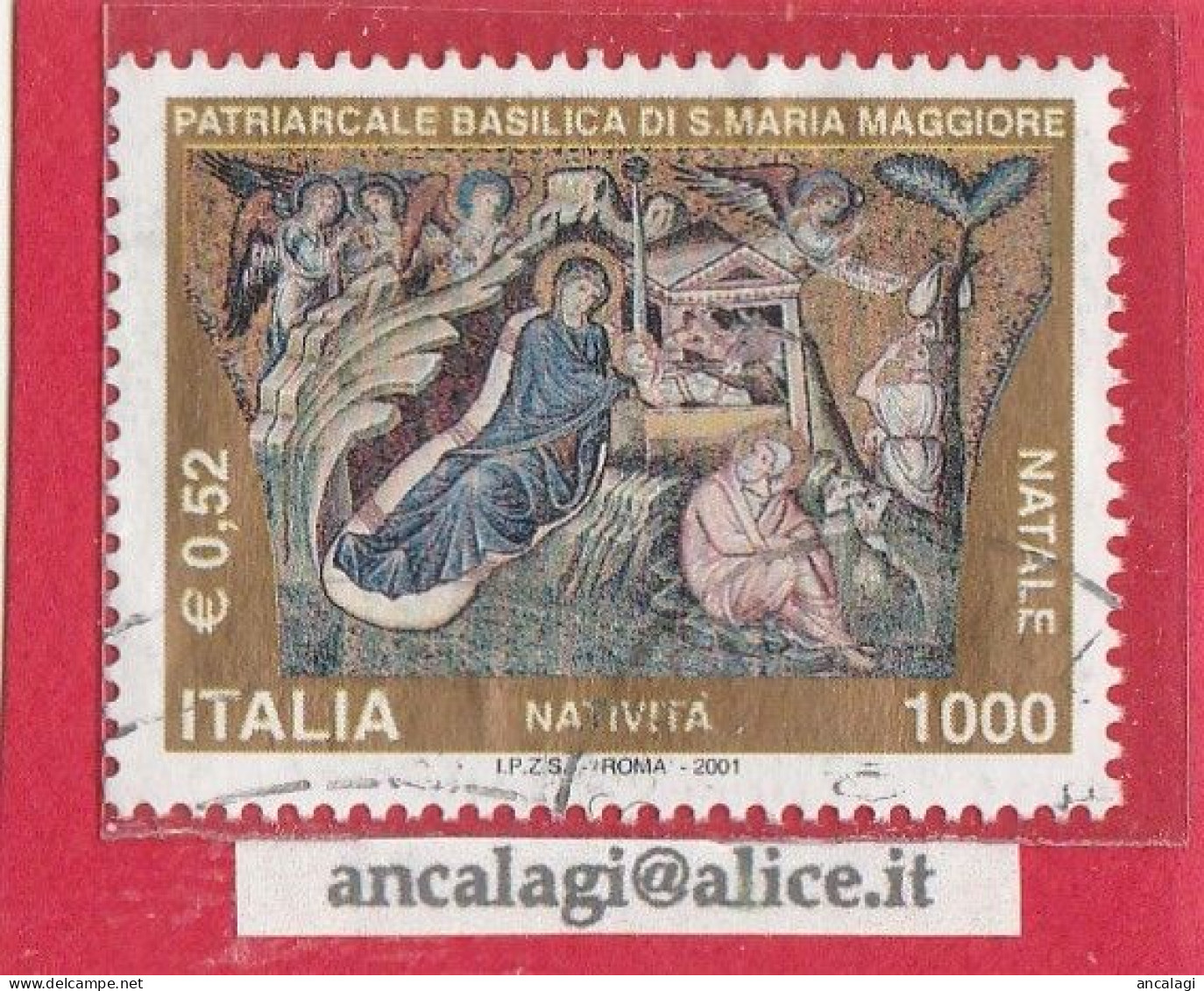 USATI ITALIA 2001 - Ref.0859 "NATALE" 1 Val. - - 2001-10: Gebraucht