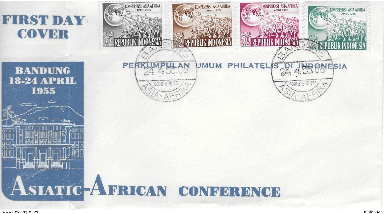 Postzegels > Azië > Indonesië  Fdc Asiatic-African Conference (16861) - Indonesië