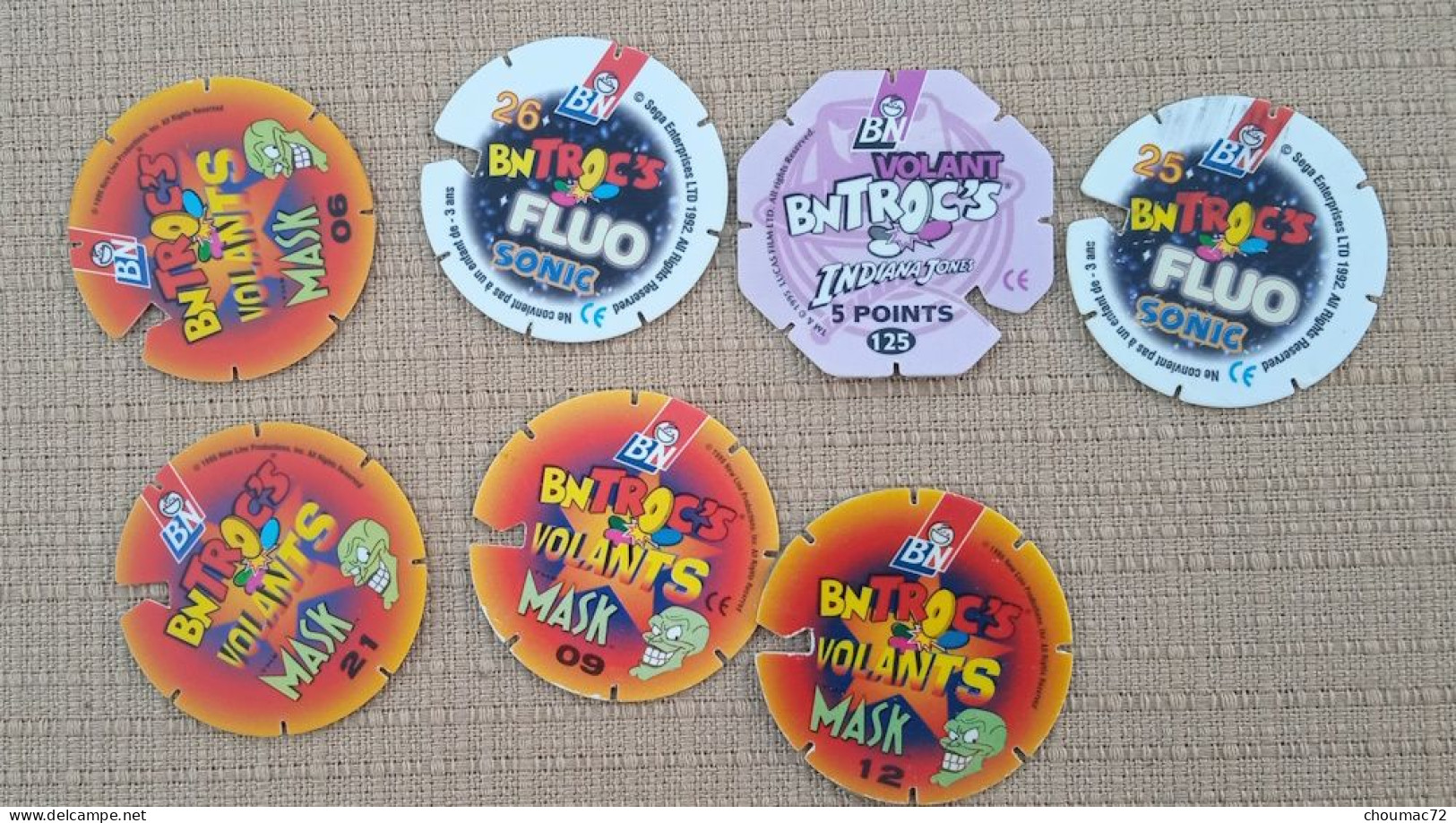 POG 025, Lot De 7 Pogs  BN BNTroc's - Otros & Sin Clasificación