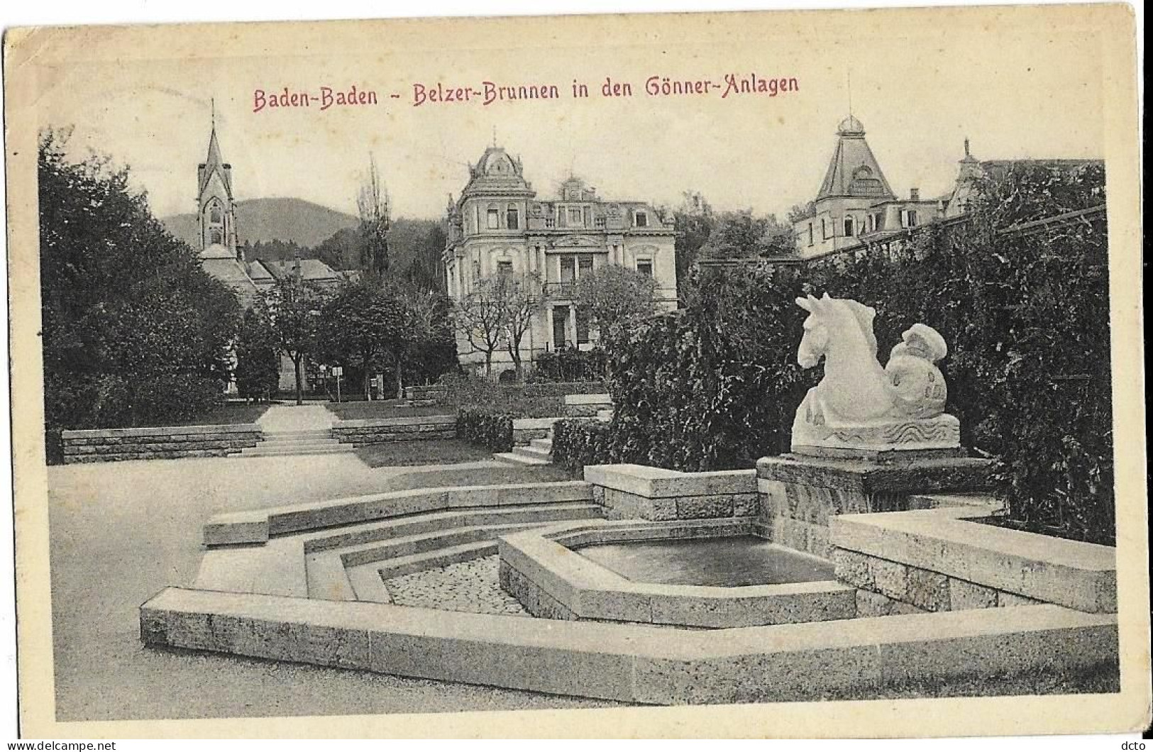 BADEN BADEN (All) Belzer-Brunnen In Den Gönner-Anlagen - Baden-Baden