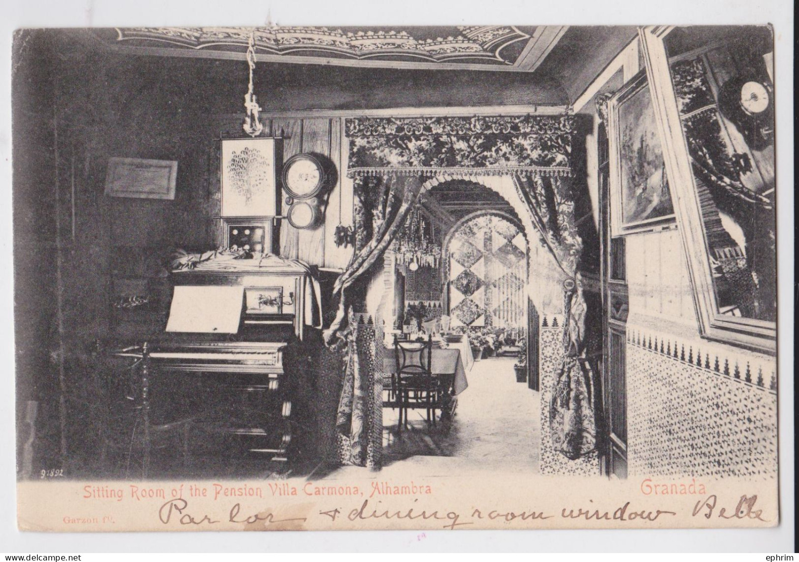 Granada Sitting Room Of The Pension Villa Carmona Piano - Granada