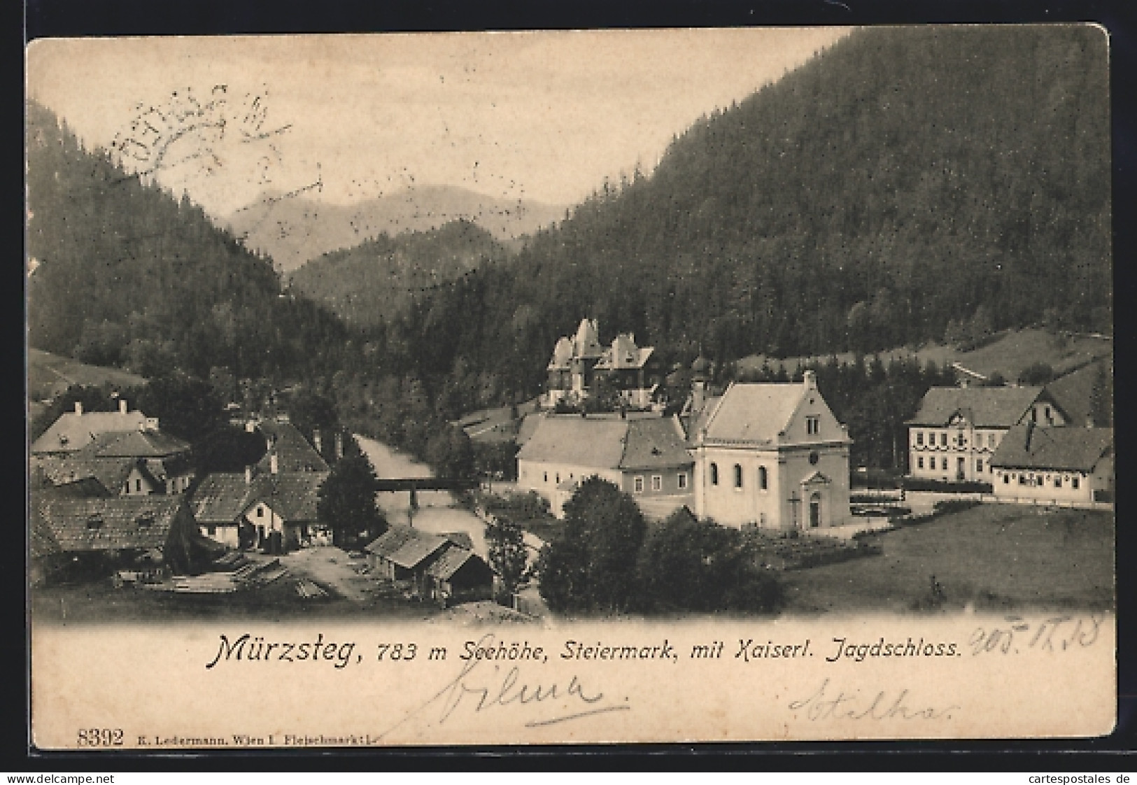 AK Mürzsteg /Steiermark, Teilansicht Mit Kaiserl. Jagdschloss  - Other & Unclassified