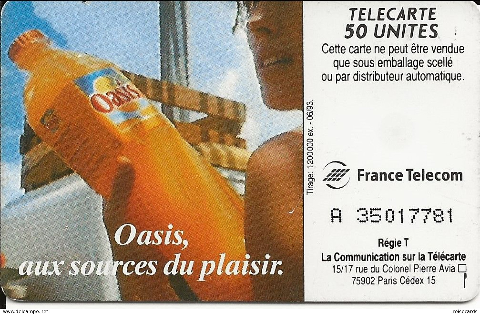 France: France Telecom 06.93 F370 Oasis - 1993