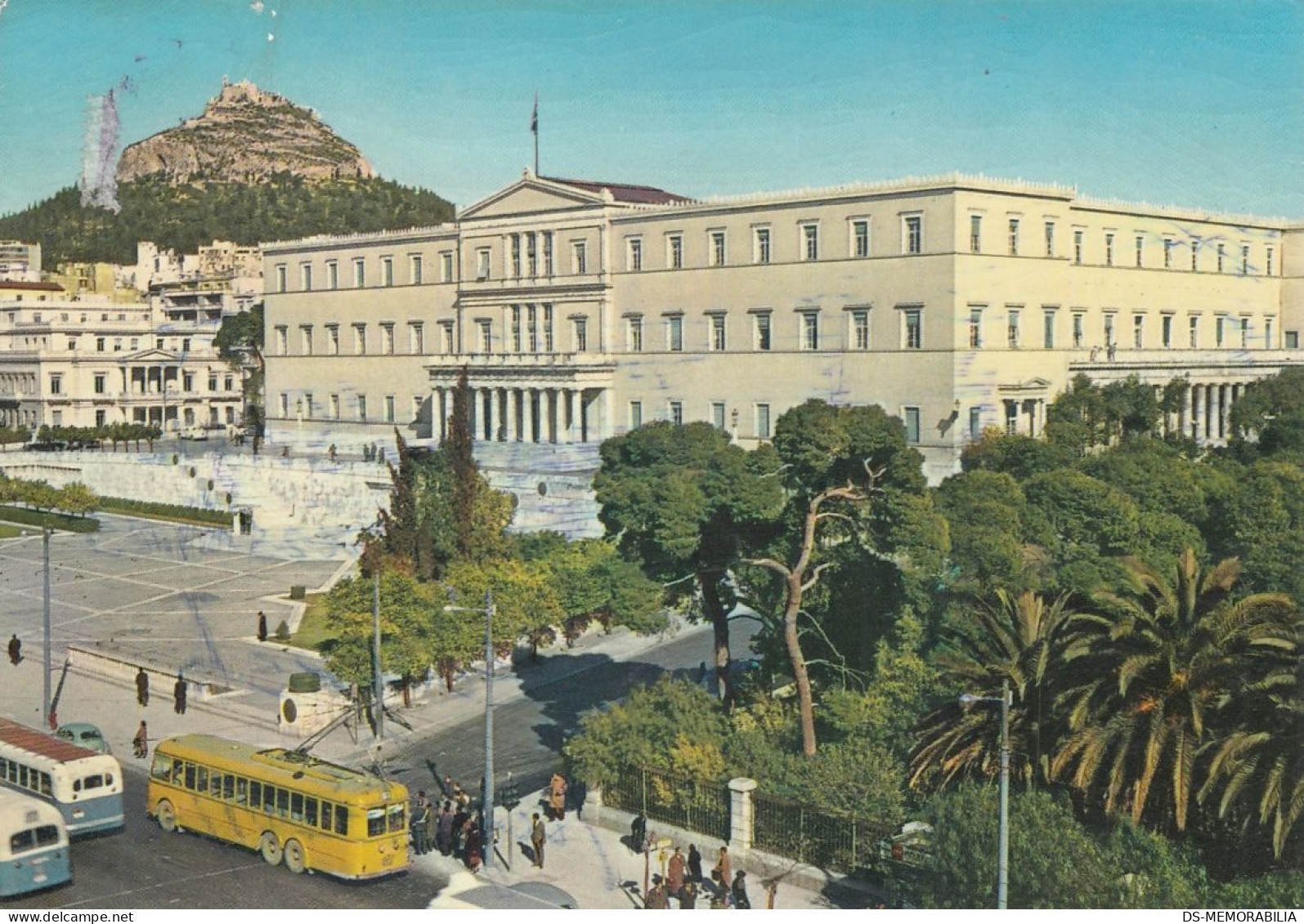 Athens - Royal Palace , Trolley Bus - Grecia