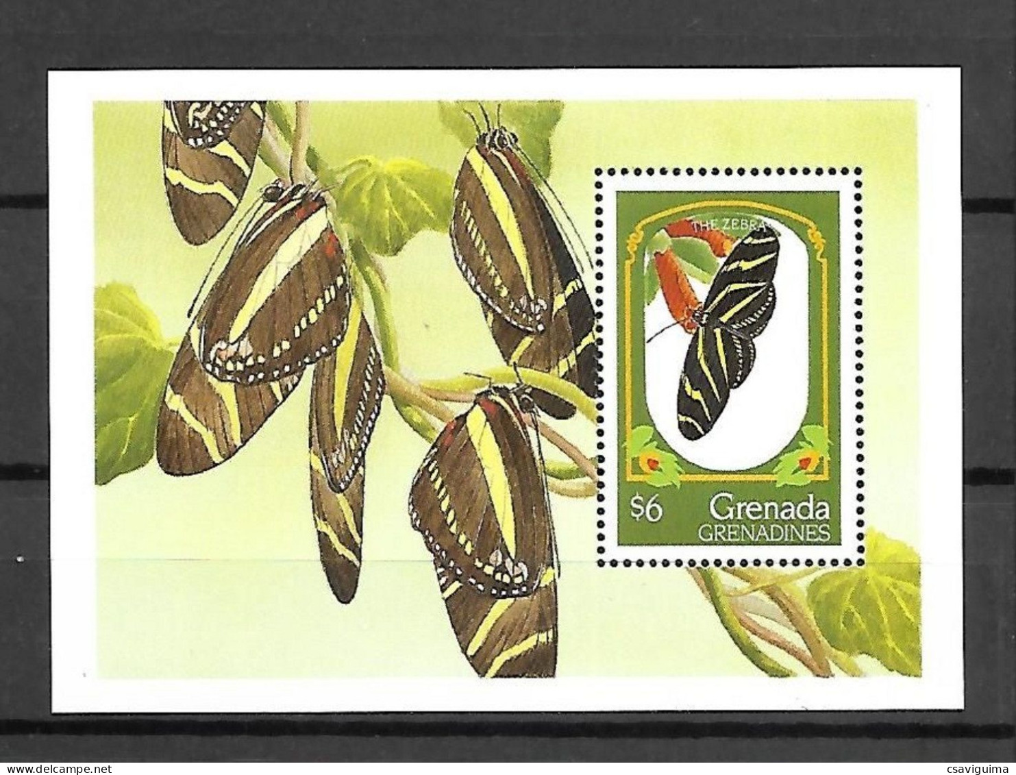 Grenada Grenadines - 1993 - Insects: Butterflies - Yv Bf 278 - Vlinders