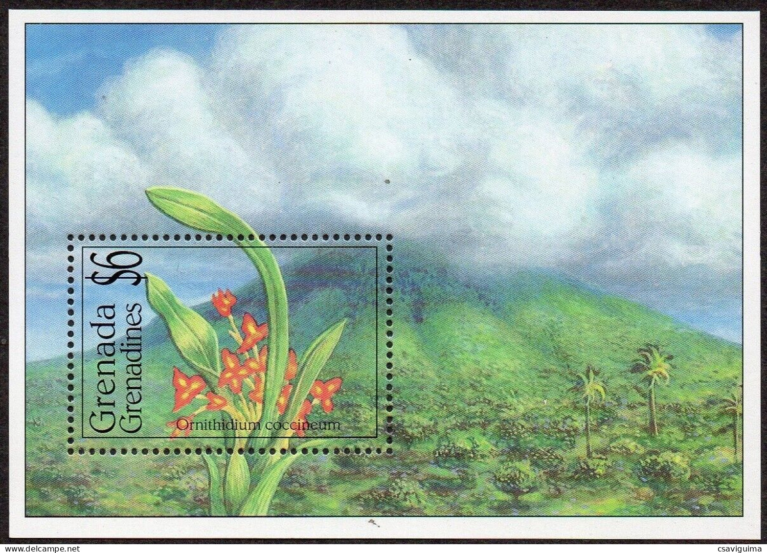 Grenada Grenadines - 1994 - Orchid - Yv Bf 313 - Orchidées