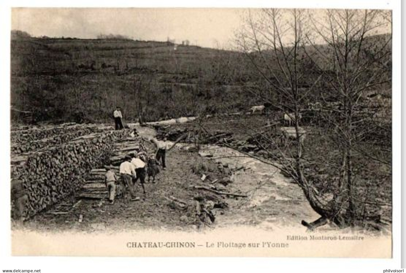 CHATEAU CHINON FLOTTAGE DU BOIS SUR L YONNE  ANIMEE - Chateau Chinon