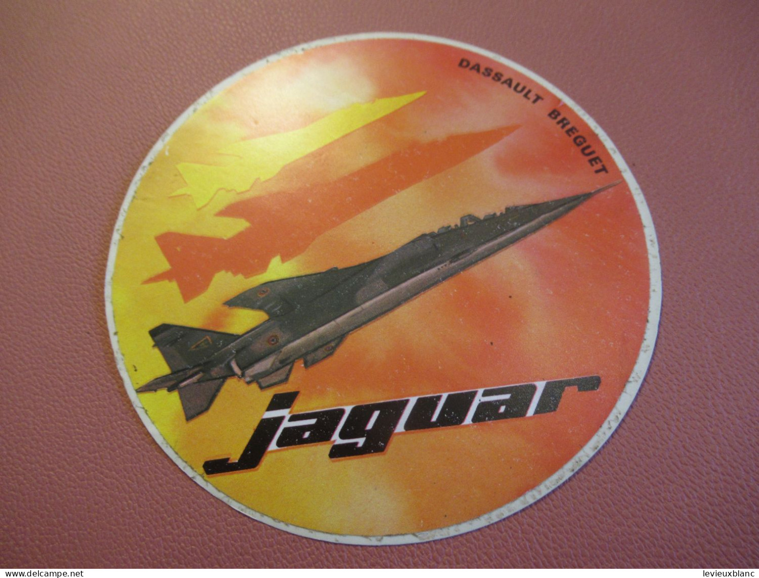 Militaria/ Auto-Collant D'époque/ Jaguar / Dassault-Breguet/ JAC/Vers 1975-1985         AV40 - Aviación