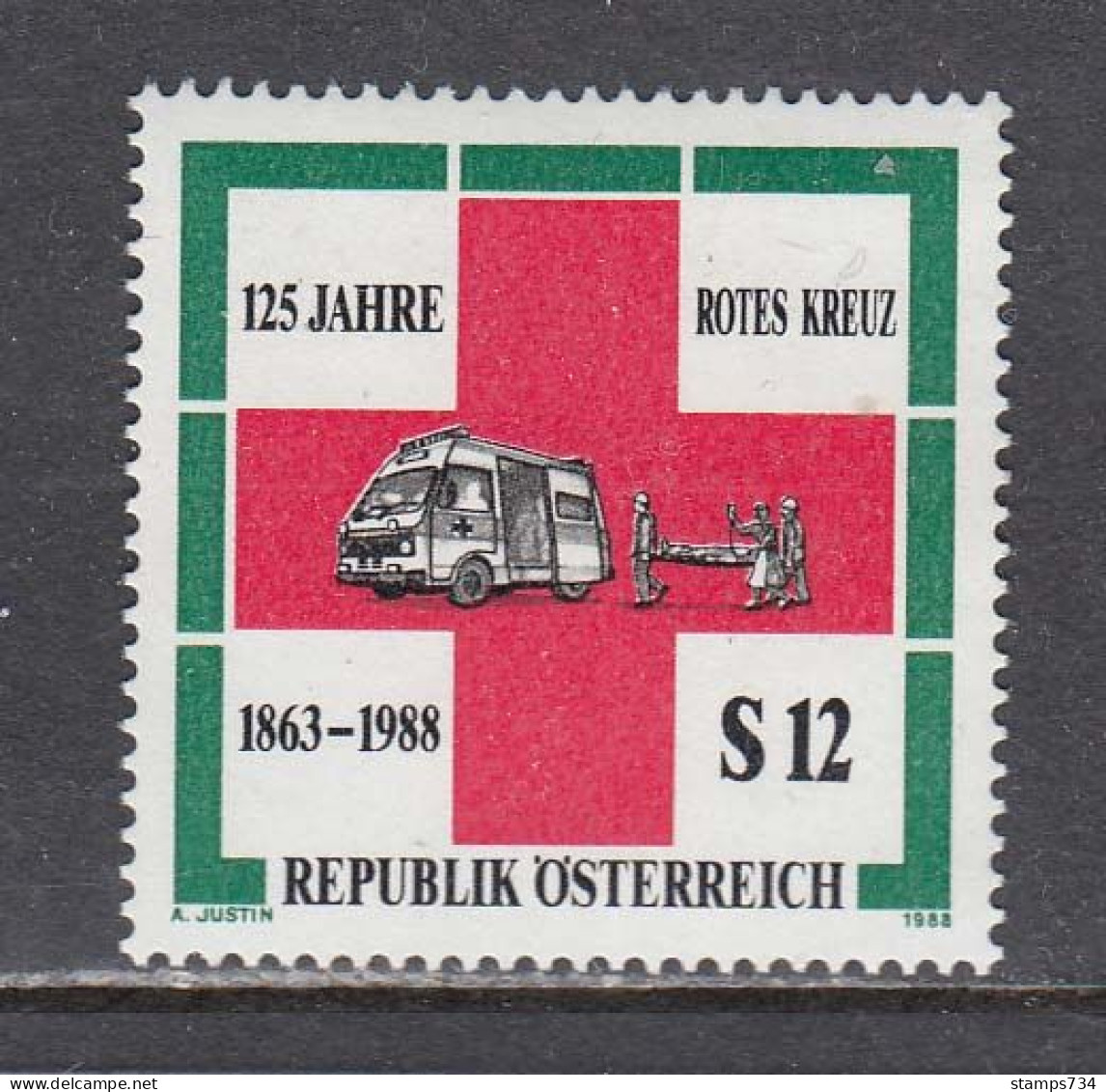 Austria 1988 - 125 Years International Red Cross, Mi-Nr. 1920, MNH** - Neufs