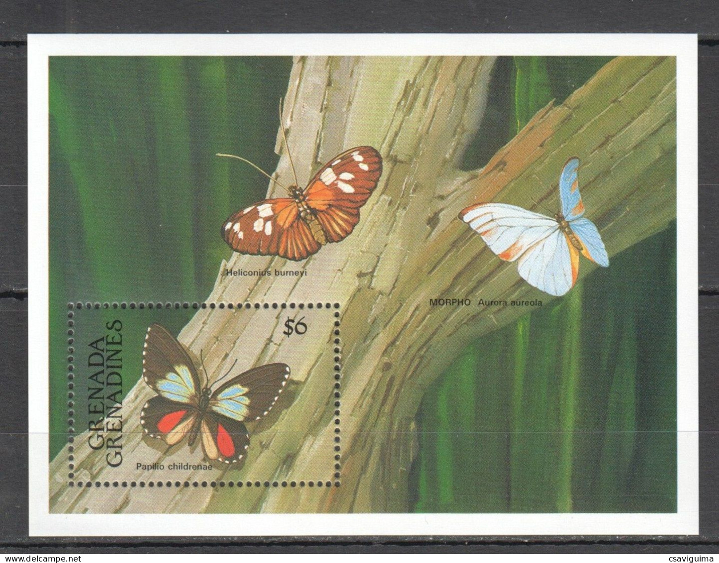 Grenada Grenadines - 1992 - Insects: Butterflies - Yv Bf 240 - Papillons